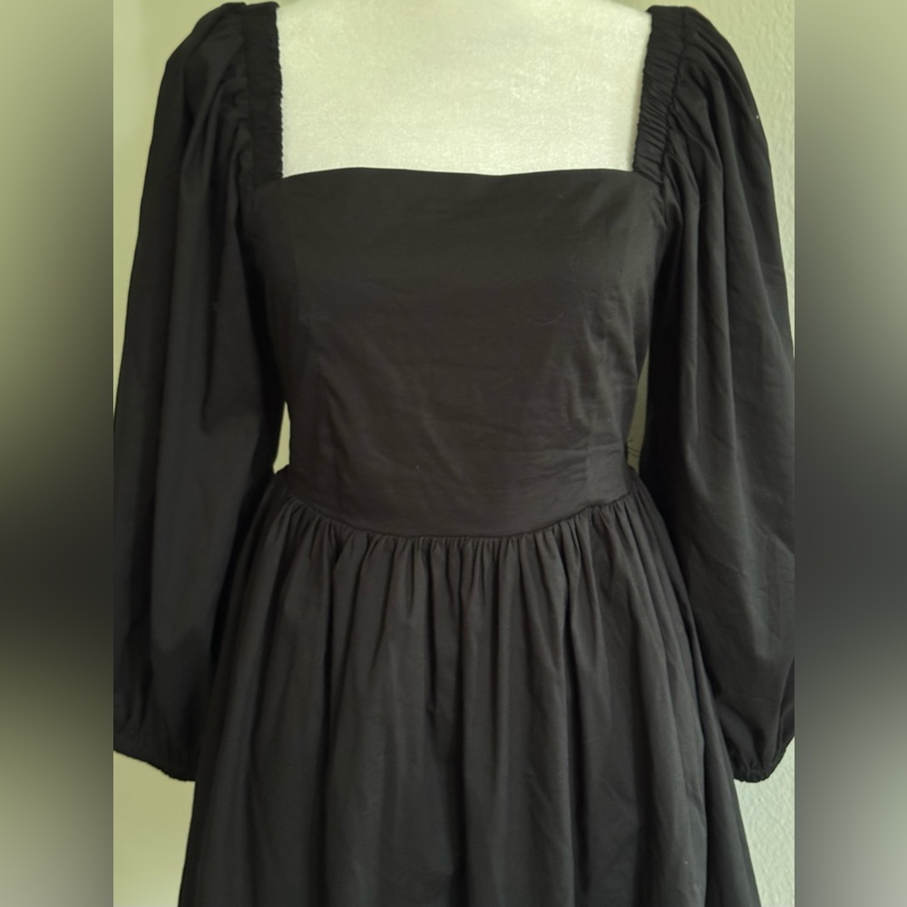 Forever 21 Women’s Backless Long Sleeve Black Mini Dress - Picture 5 of 6